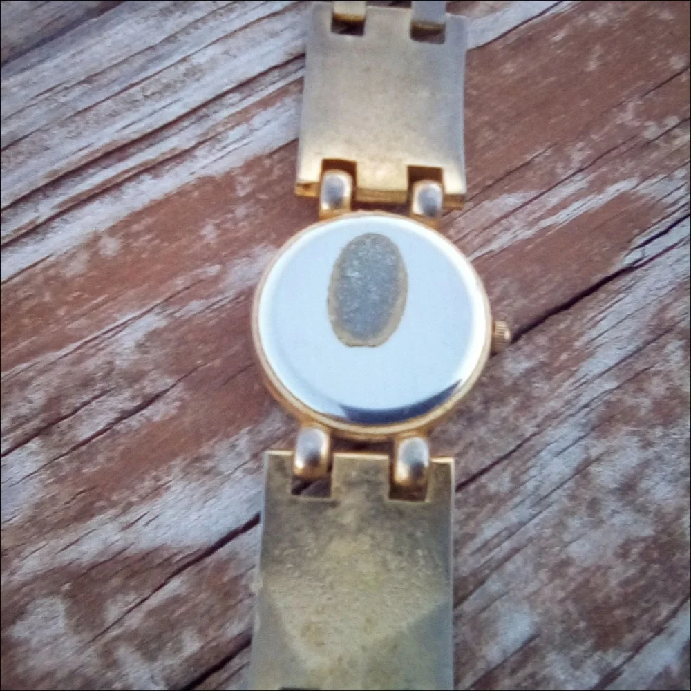 Vintage St. Bernard Silver-Tone Roman Dial Bracelet Watch